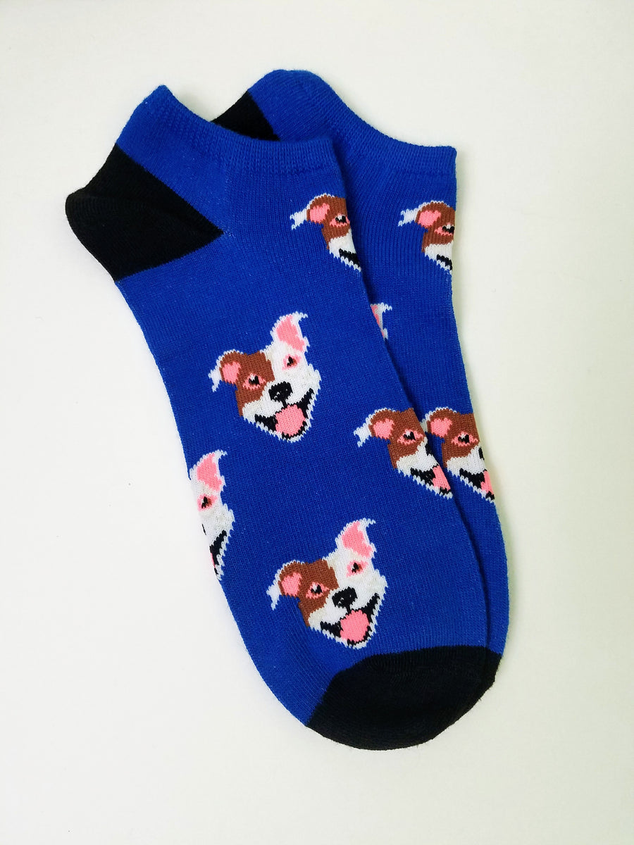 Dog Head Ankle Socks Socks & Souls