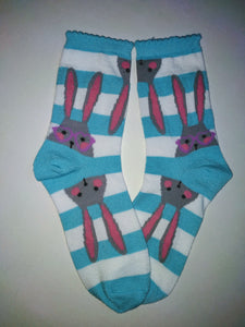 Peekaboo Bunny Head Socks