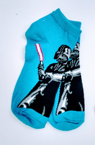 Darth Vader Blue Star Wars Ankle Socks