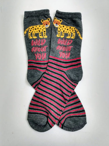 Wild About You Cheeta Crew Socks