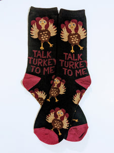 Talk Turkey to Me Crew Socks