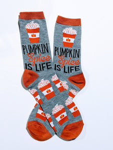 Pumpkin Spice Latte is Life Crew Socks