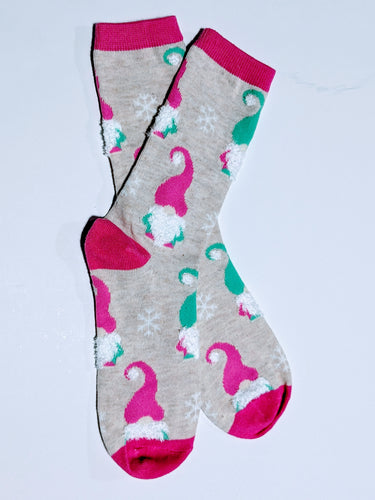 Winter Gnome Crew Socks