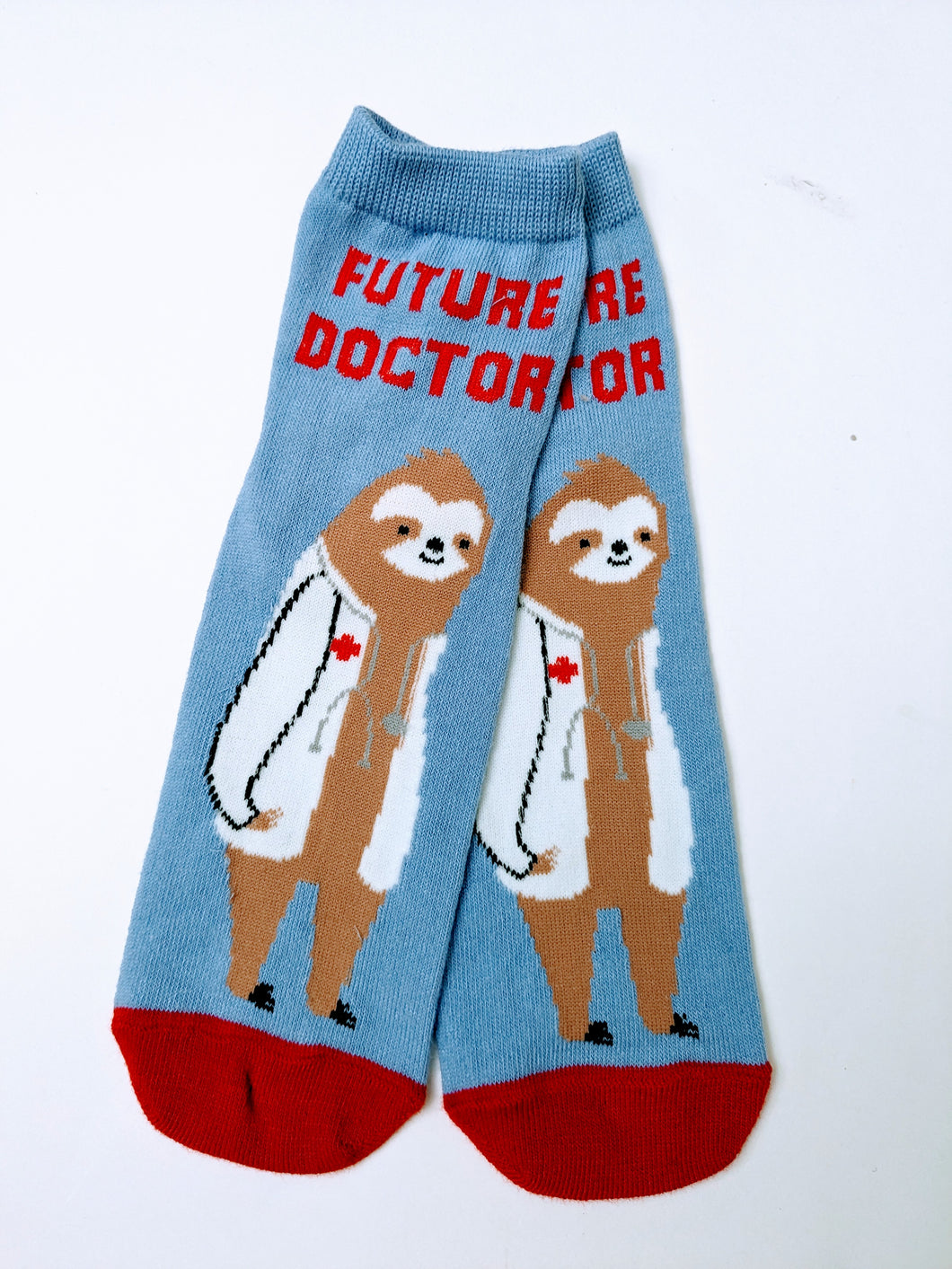 Future Doctor Sloth Low Crew Socks