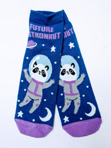 Future Astronaut Panda Low Crew Socks
