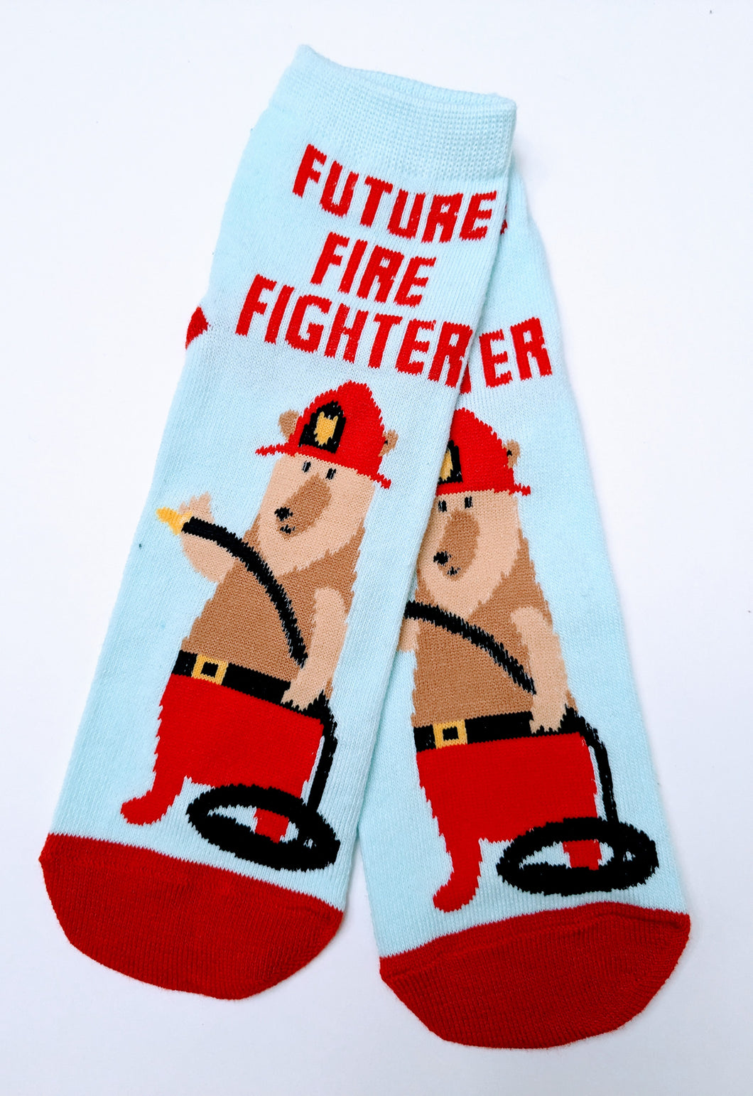 Future Fire Fighter Bear Low Crew Socks