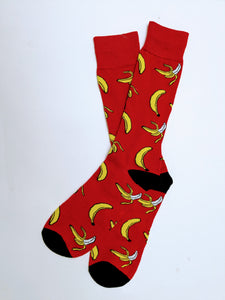 Banana Peeled Crew Socks