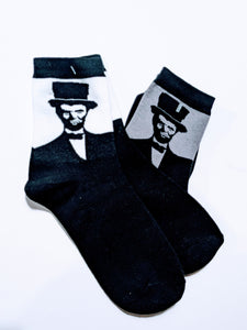 Abe Lincoln Low Crew Socks