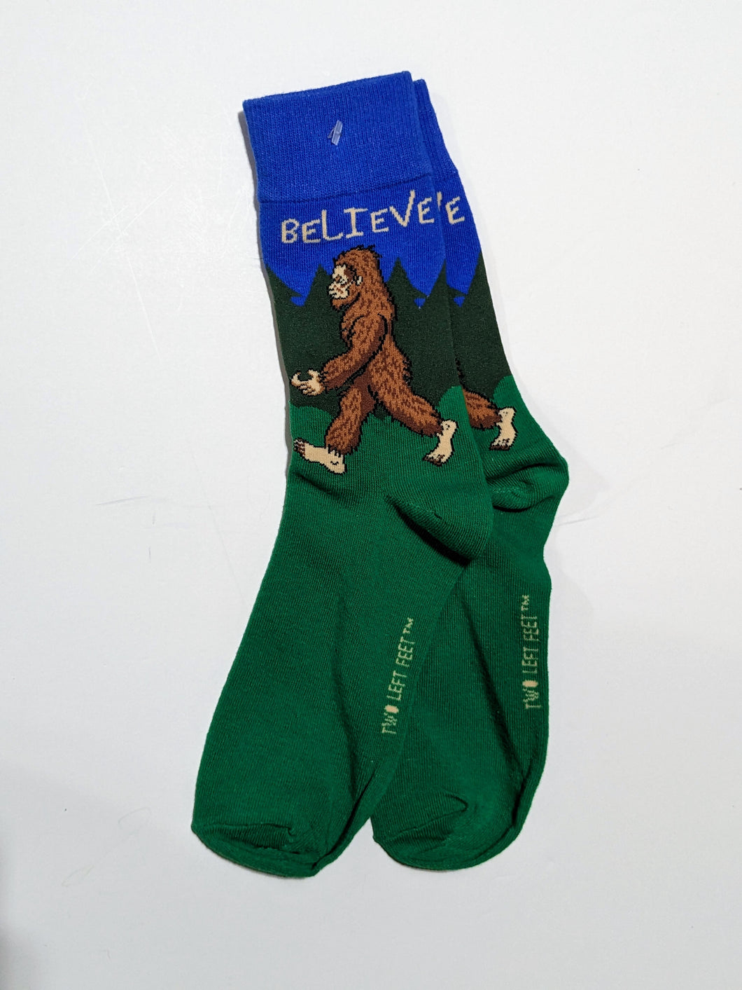 I Believe Sasquatch Bigfoot Crew Socks