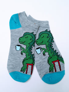 Dino Drink Ankle Socks