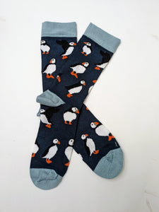 Puffin Bird Crew Socks