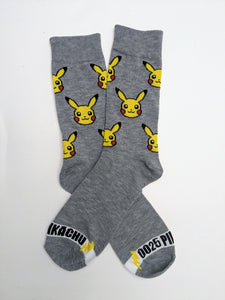 Pikachu Head Crew Socks