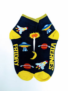 Space Low Crew Socks