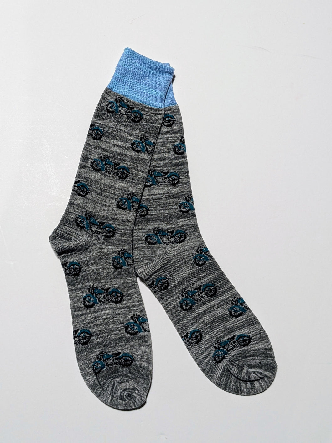 Teal Motorcycle Socks