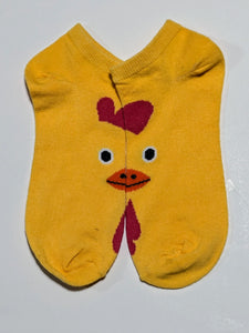 Rooster Head Ankle Socks