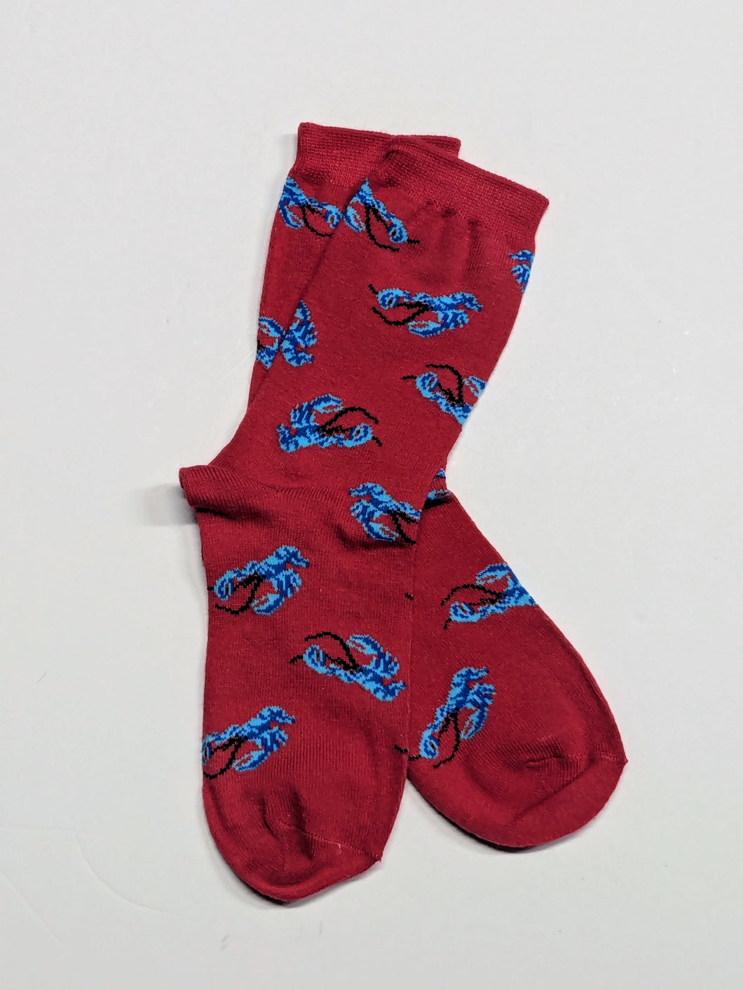 Blue Lobster Crew Socks