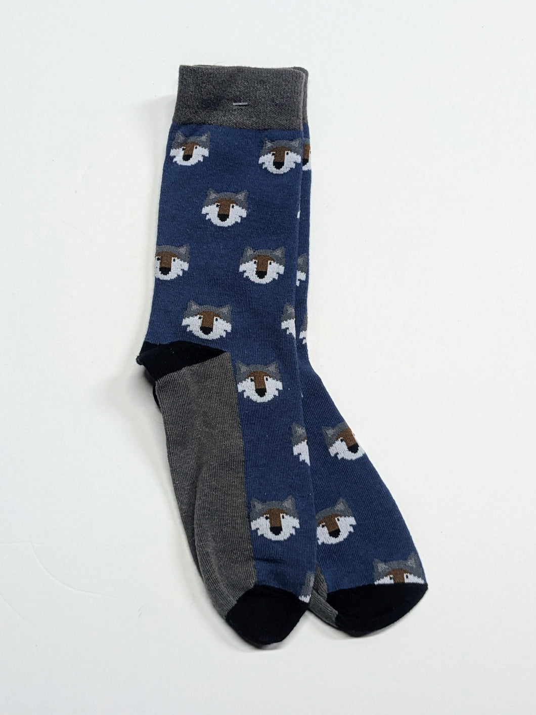 Wolf Head Crew Socks