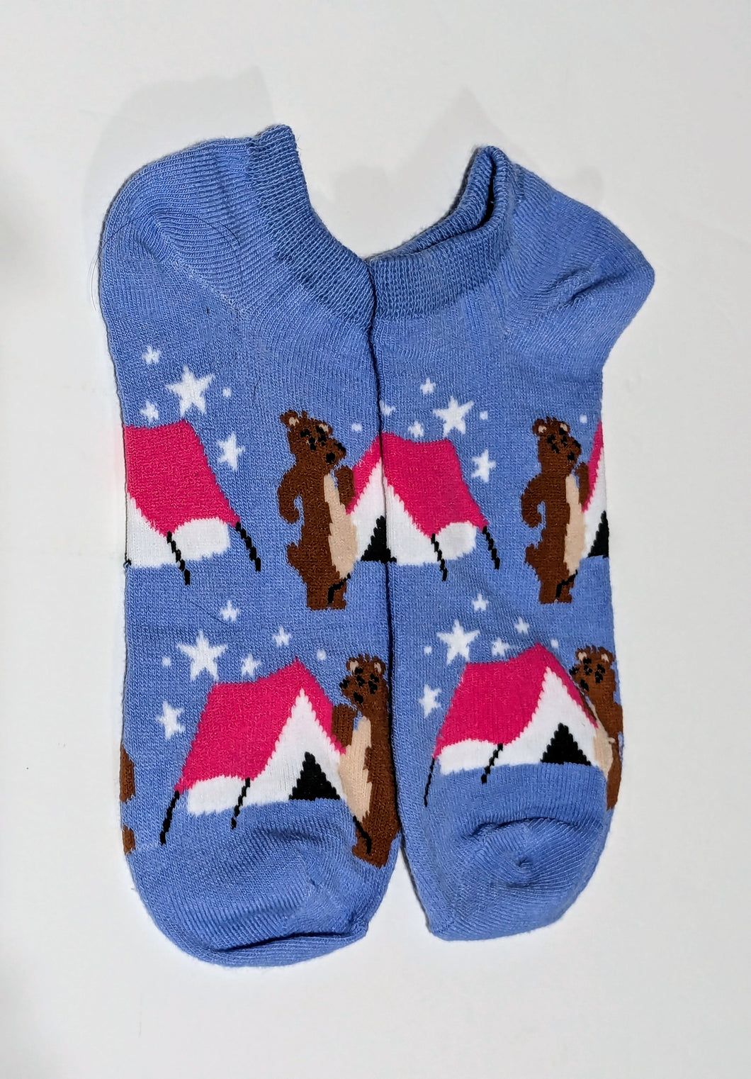 Camping Bear Ankle Socks