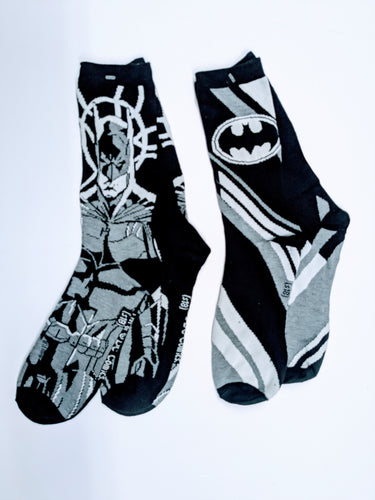 Batman Grey Scale Crew Socks