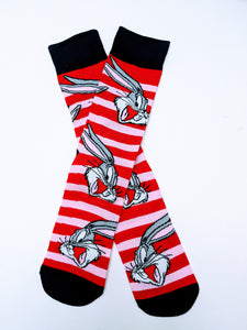Bugs Bunny Stripped Crew Socks