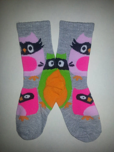 Owls w/ Mask Crew Socks