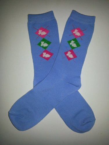 Bunny Diamond Crew Socks