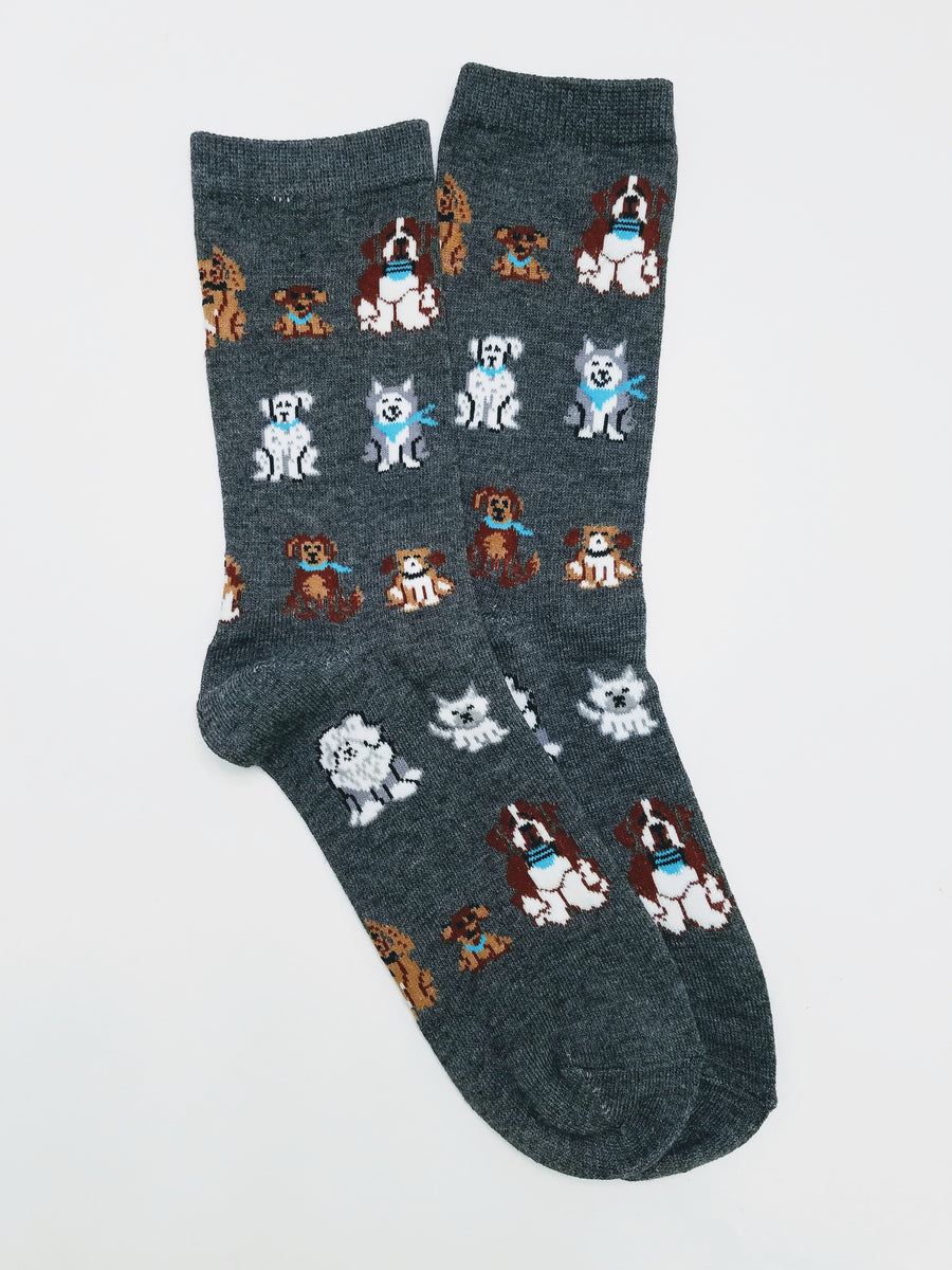 Dogs w/ Blue Collars Crew Socks – Socks & Souls