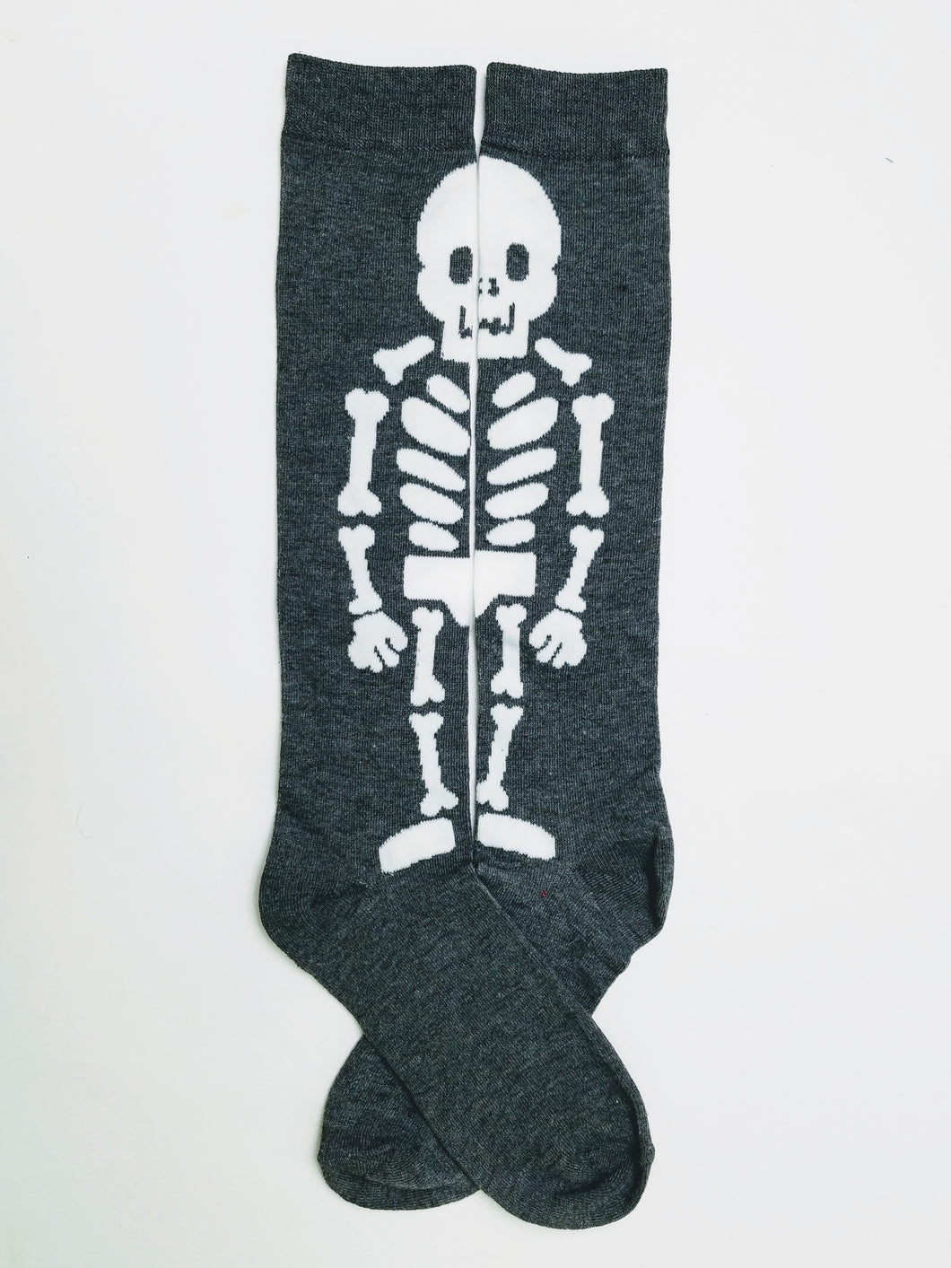 Skeleton Knee High Socks