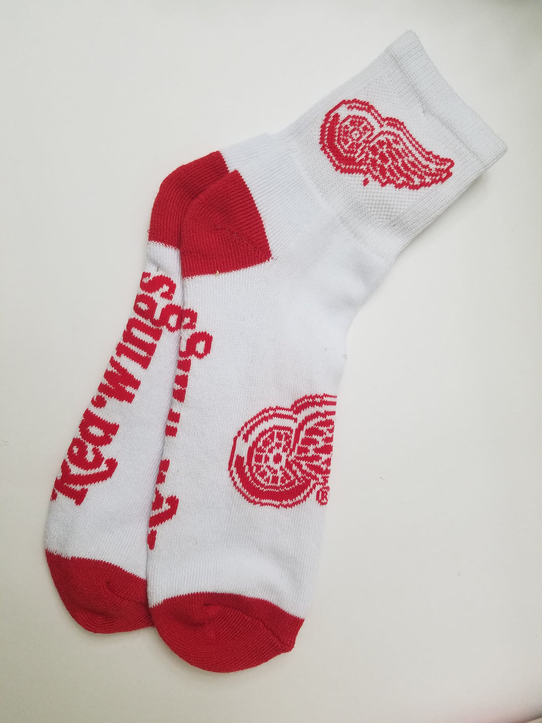 Red Wings Hockey Low Crew Socks