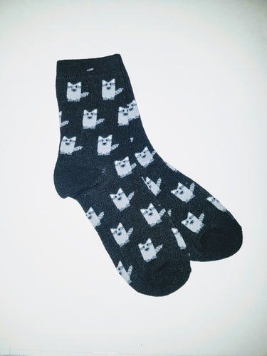 Raccoon Creature Crew Socks