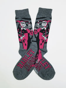 Pink Harley Quinn Crew Socks