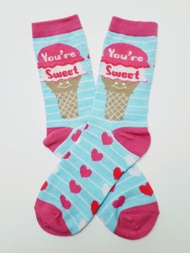 Sweet Ice Cream Crew Socks