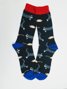 Cat & Mouse Chase Crew Socks