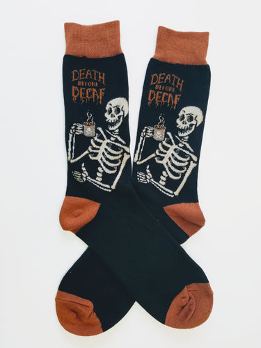 Skeleton Decaf Crew Socks