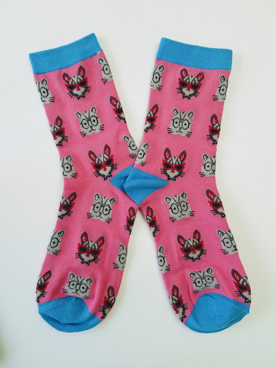 Cats with Glasses Crew Socks