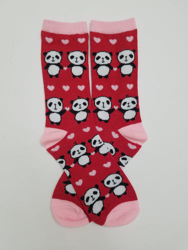 Panda Love Crew Socks