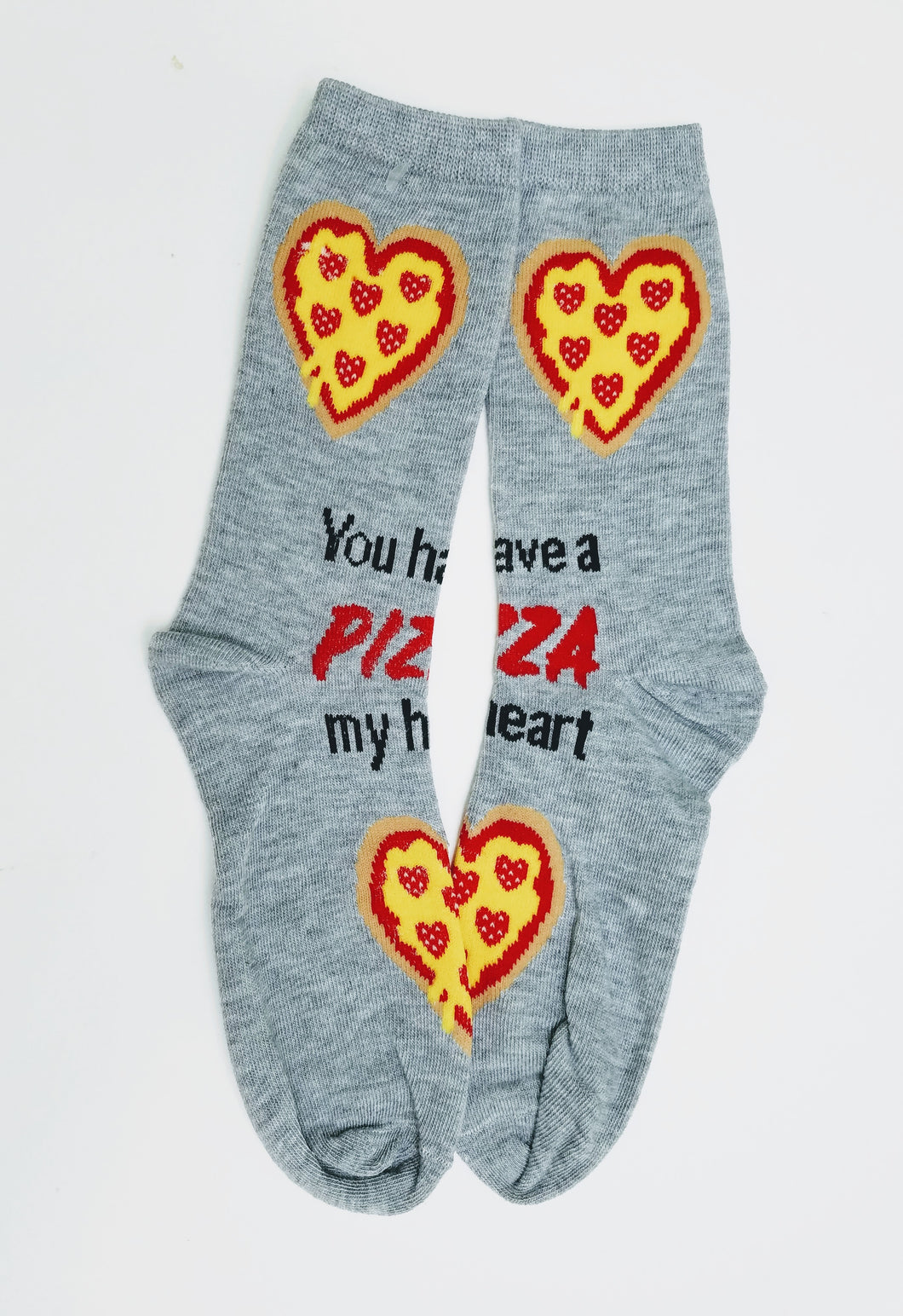 Pizza of My Heart Crew Socks