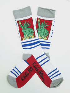 Keith Haring Liberty Crew socks