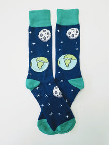 Earth & Moon Crew Socks