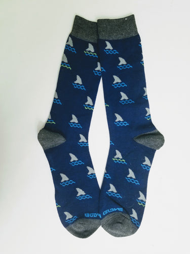 Shark Fin Crew Socks