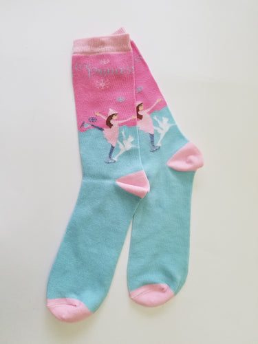 Ice Princess Skate Crew Socks