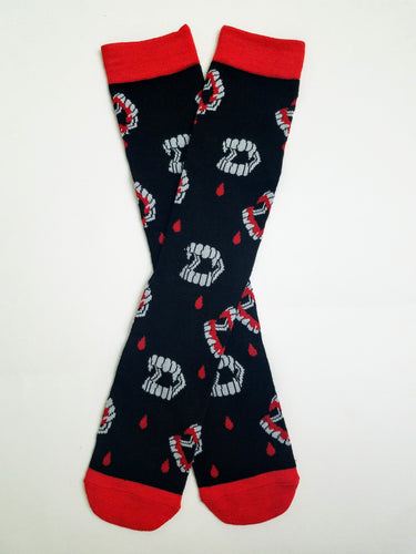 Vampire Teeth Crew Socks