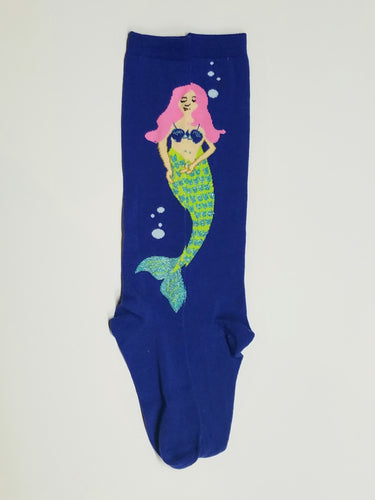 Mermaid Glitter Tail Knee High Socks