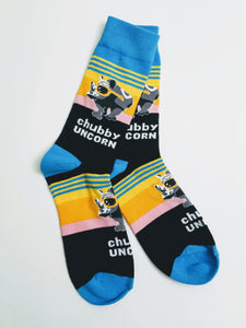 Chubby Unicorn Crew Socks