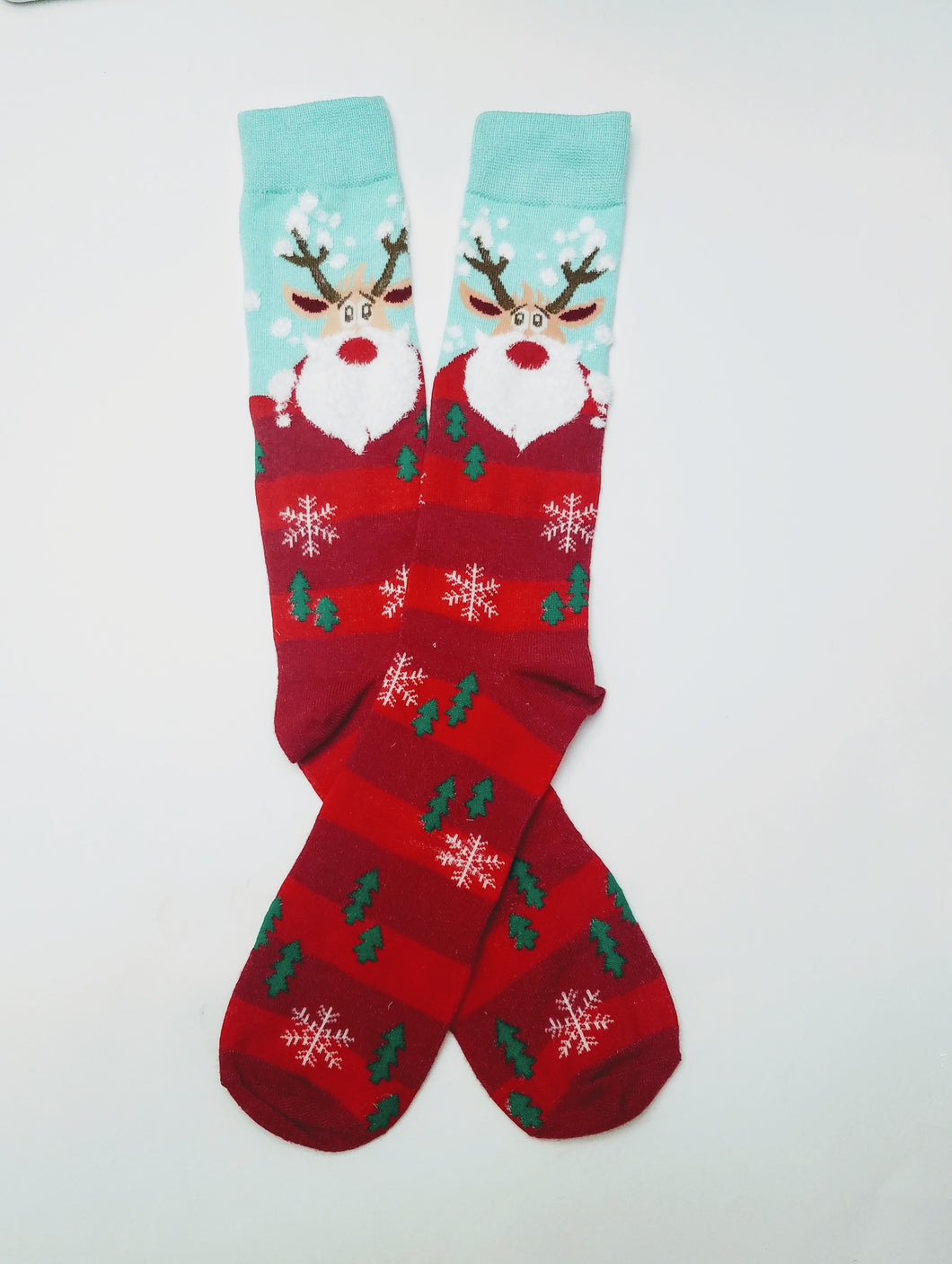Santa Reindeer Crew Socks