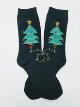 Christmas Tree Lights Strand Matching Crew Socks