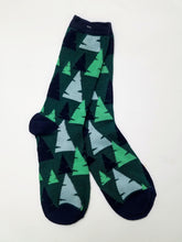 Tree Pattern Crew Socks