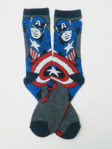 Captain America in Action Crew Socks
