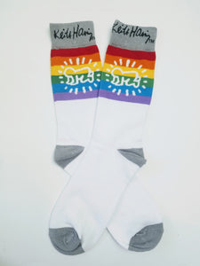 Keith Haring Baby Rainbow Pride Crew socks