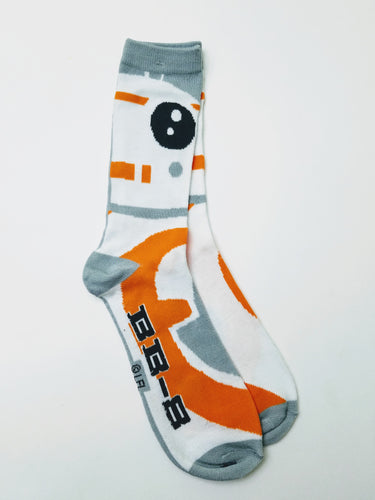 BB-8 Grey & Orange Crew Socks